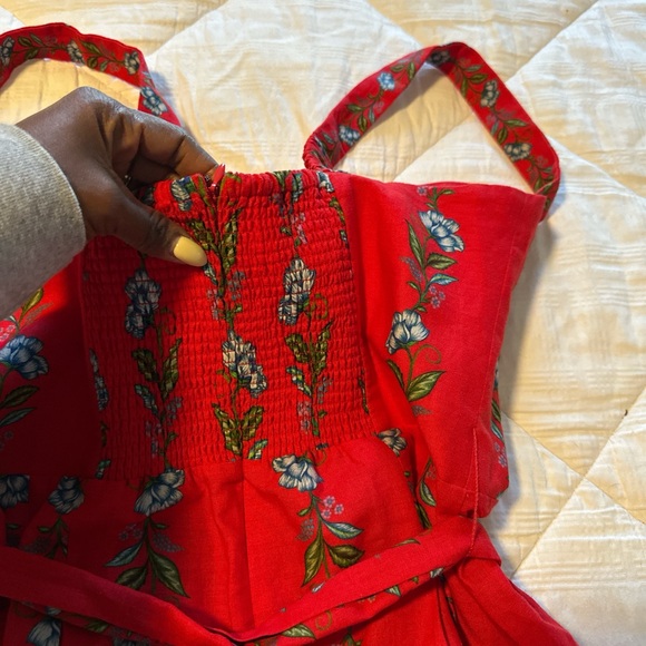 FARM Rio Red Floral Mini Dress - Picture 4 of 6